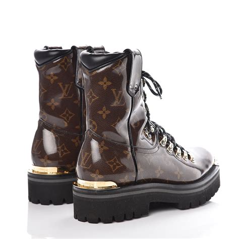 louis vuitton black boot|Louis Vuitton fuzzy boots.